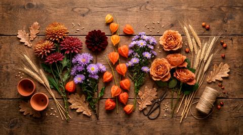 ТОП-10 осенних цветов для букета: стойкость и сочетания