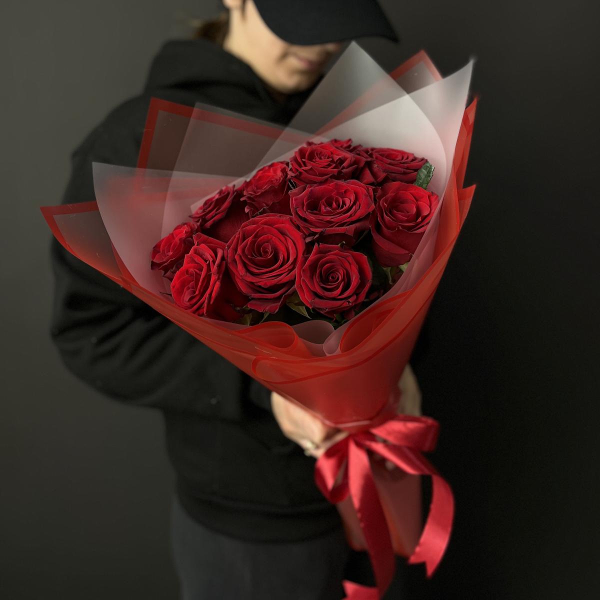 Букеты из красных роз 40 см (Эквадор) [№ - 197456]