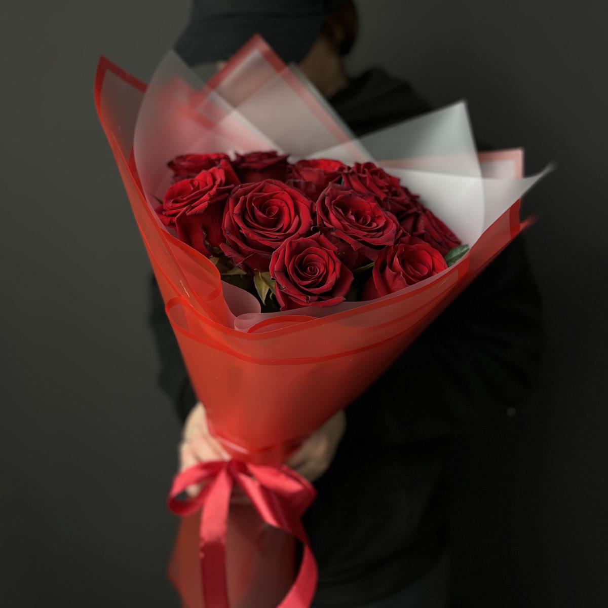 Букеты из красных роз 40 см (Эквадор) [№ - 197456]