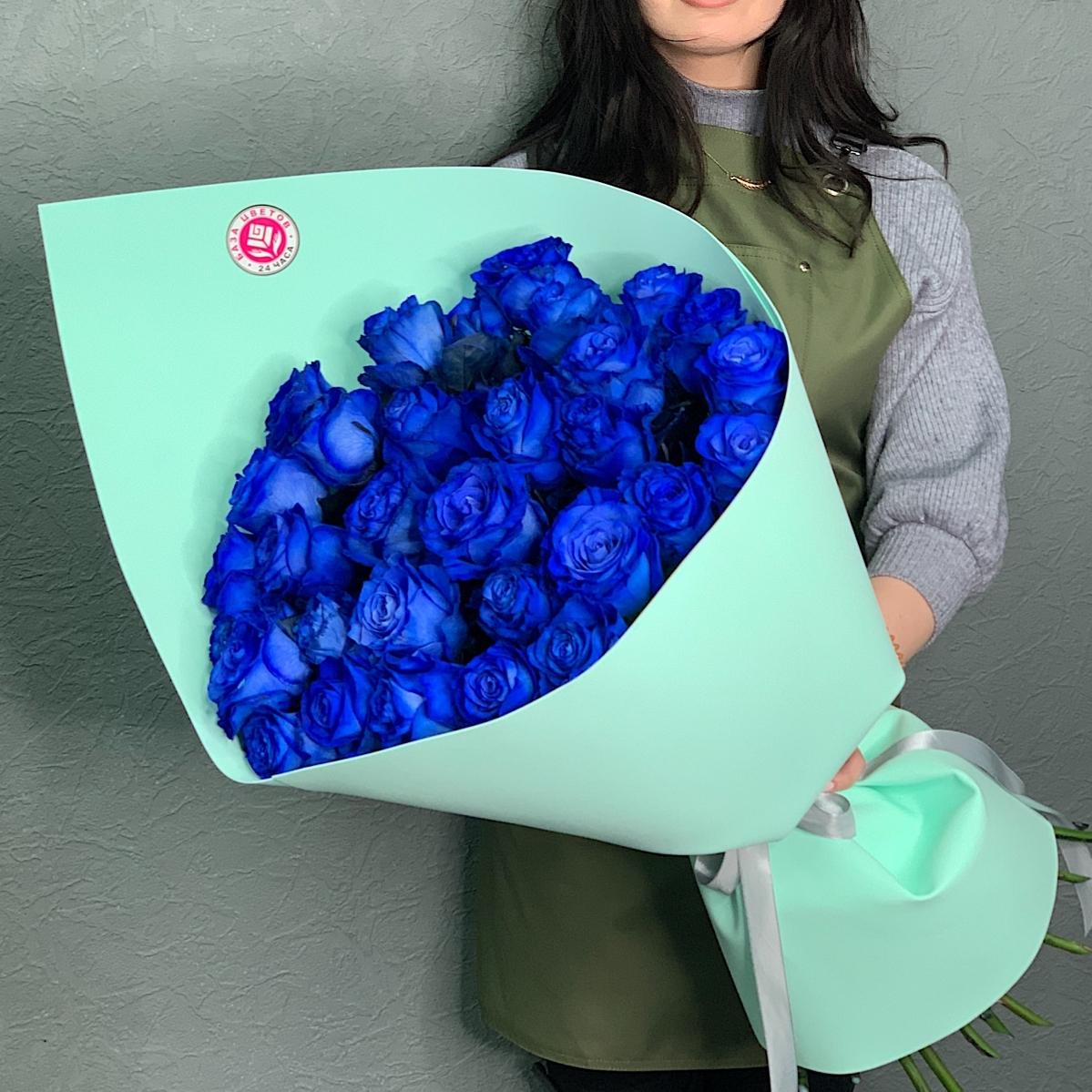 Букеты из синих роз (Эквадор) код: 197800