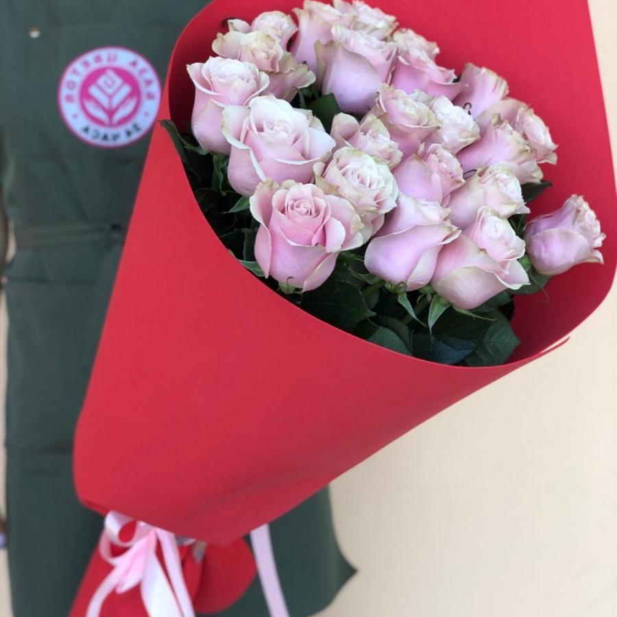 Букеты из розовых роз 80 см (Эквадор) код товара  208636
