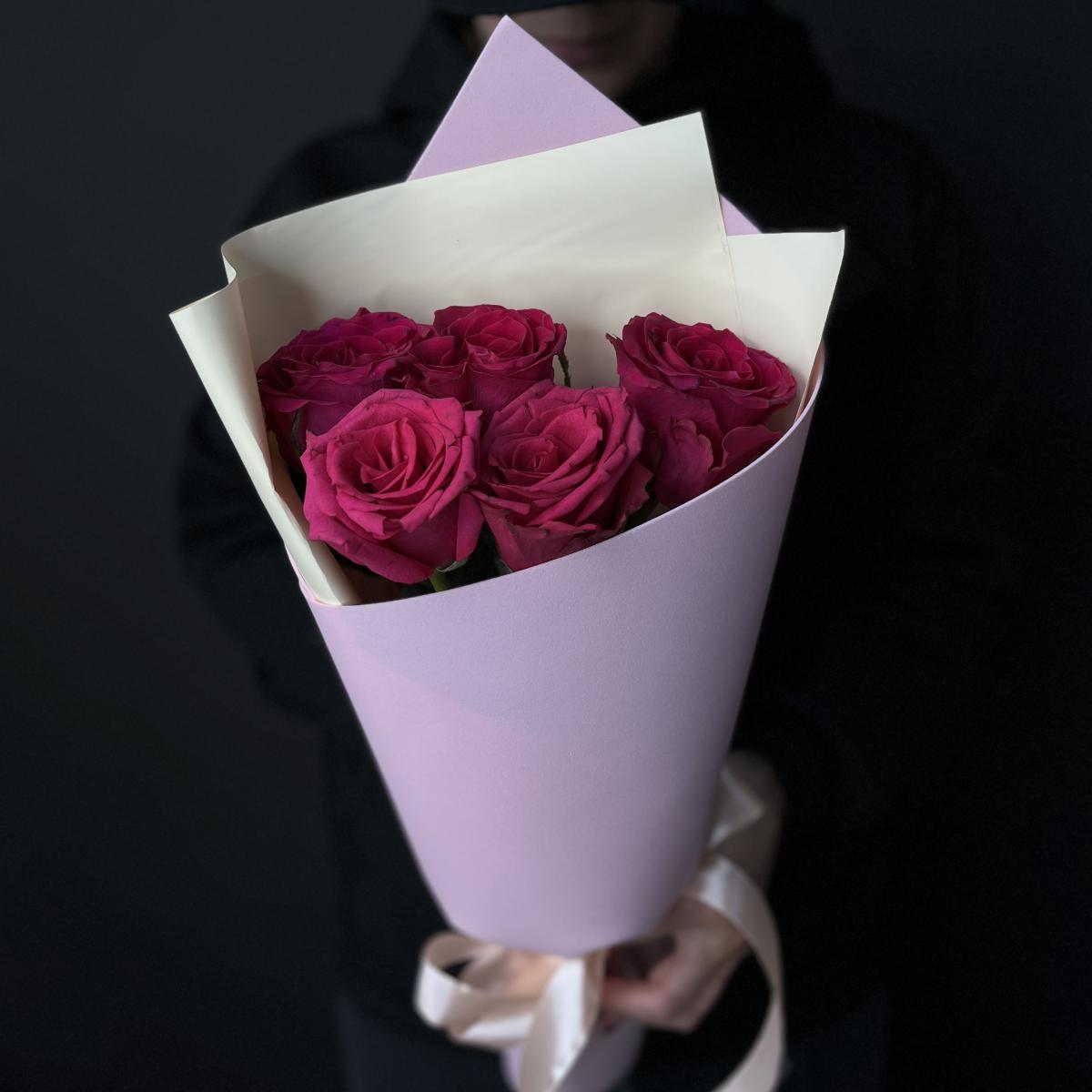 Букеты из розовых роз 40 см (Эквадор) [articul  93224]