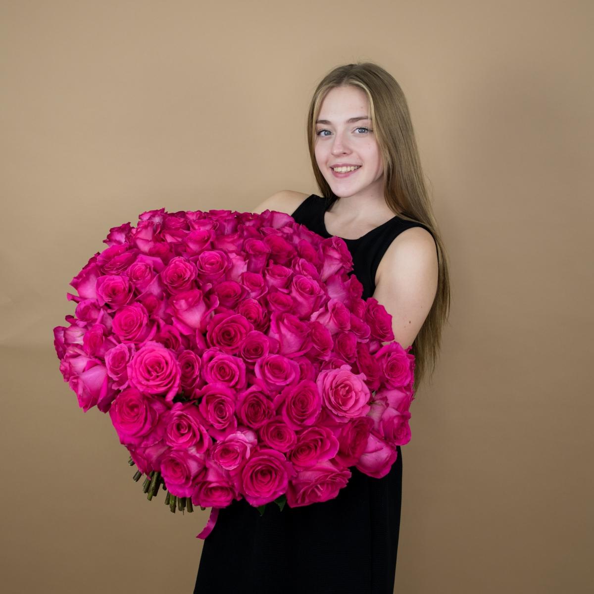 Букеты из розовых роз 40 см (Эквадор) [articul  93224]